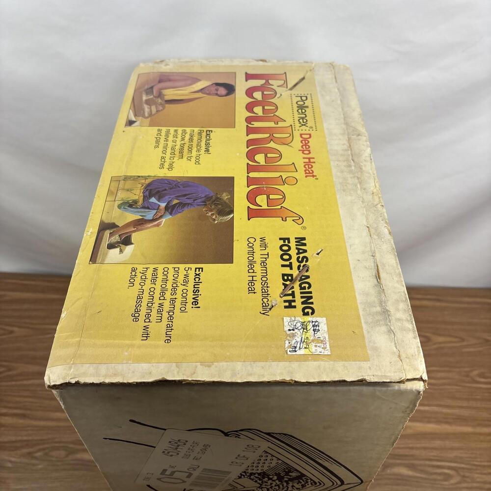 Vintage Pollenex Deep Heat FootRelief Massaging Footbath Mod: F151H NEW Old Stck - Picture 5 of 8